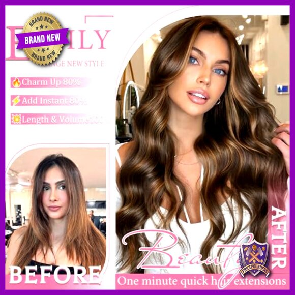 8Pcs Clip In Human Hair Extensions 16 Inch Straight Double Weft main image 6